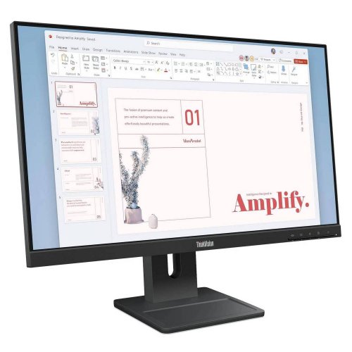 Монитор Lenovo 23.8" ThinkVision E24-40 (64BAMAT1UA) Raven Black купить в Украине: Киев, Днепр, Харьков, Одесса  | Низкая цена, отзывы, характеристики от TELEMART фото