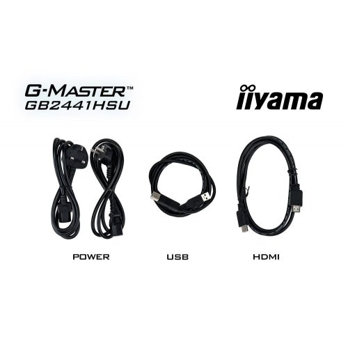 Монитор Iiyama 23.8" G-Master GB2441HSU-B1 Black купить в Украине: Киев, Днепр, Харьков, Одесса  | Низкая цена, отзывы, характеристики от TELEMART фото