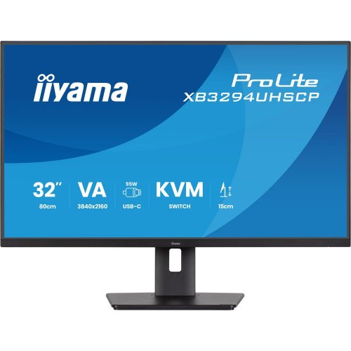 Монитор Iiyama 31.5" ProLite XB3294UHSCP-B1 Black купить в Украине: Киев, Днепр, Харьков, Одесса  | Низкая цена, отзывы, характеристики от TELEMART фото