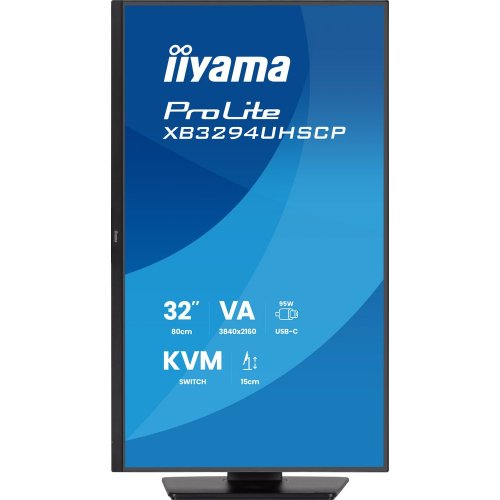 Монитор Iiyama 31.5" ProLite XB3294UHSCP-B1 Black купить в Украине: Киев, Днепр, Харьков, Одесса  | Низкая цена, отзывы, характеристики от TELEMART фото