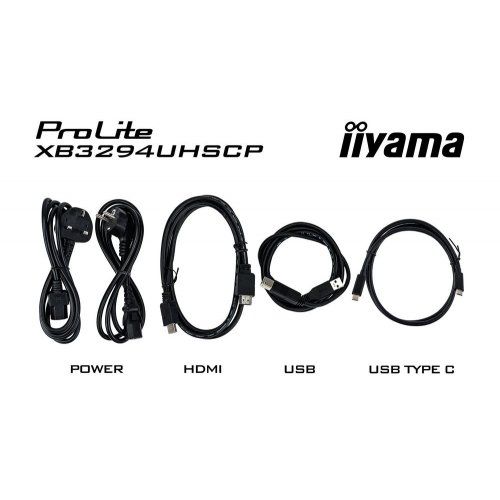Монитор Iiyama 31.5" ProLite XB3294UHSCP-B1 Black купить в Украине: Киев, Днепр, Харьков, Одесса  | Низкая цена, отзывы, характеристики от TELEMART фото