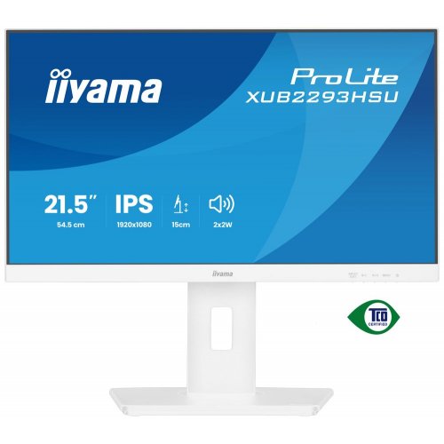 Монитор Iiyama 21.5" ProLite XUB2293HSU-W7 White купить в Украине: Киев, Днепр, Харьков, Одесса  | Низкая цена, отзывы, характеристики от TELEMART фото