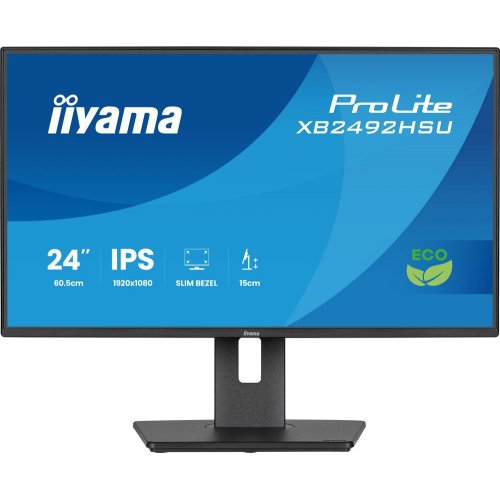 Монитор Iiyama 24" ProLite X2492HSU-B1 Black купить в Украине: Киев, Днепр, Харьков, Одесса  | Низкая цена, отзывы, характеристики от TELEMART фото
