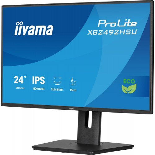 Монитор Iiyama 24" ProLite X2492HSU-B1 Black купить в Украине: Киев, Днепр, Харьков, Одесса  | Низкая цена, отзывы, характеристики от TELEMART фото
