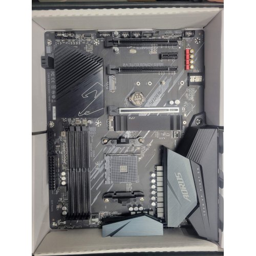 Уцінка материнська плата Gigabyte B550 AORUS ELITE V2 (sAM4, AMD B550) (Сліди використання, 823708) купити в Україні: Київ, Львів, Хмельницький, Тернопіль | Перевірка сумісності, низька ціна, відгуки, характеристики від TELEMART фото