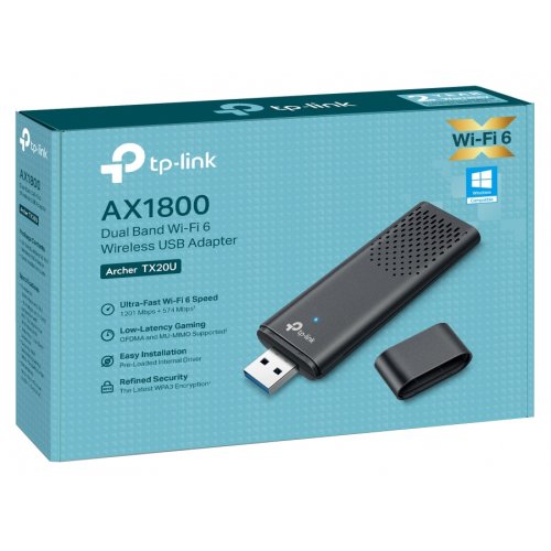 Wi-Fi адаптер TP-LINK Archer TX20U купить в Украине: Киев, Днепр, Харьков, Одесса  | Низкая цена, отзывы, характеристики от TELEMART фото