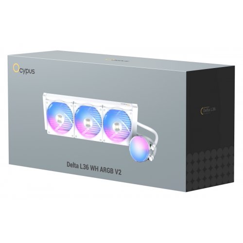 Готовая СВО Ocypus Delta L36 ARGB V2 (DELTA-L36-WH3AAWNN02X-GL) White купить в Украине: Киев, Днепр, Харьков, Одесса  | Проверка совместимости, низкая цена, отзывы, характеристики от TELEMART фото