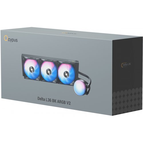 Готовая СВО Ocypus Delta L36 ARGB V2 (DELTA-L36-BK3AAWNN02X-GL) Black купить в Украине: Киев, Днепр, Харьков, Одесса  | Проверка совместимости, низкая цена, отзывы, характеристики от TELEMART фото