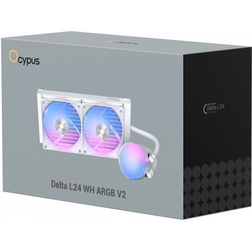 Готовая СВО Ocypus Delta L24 ARGB V2 (DELTA-L24-WH2AAWNN02X-GL) White купить в Украине: Киев, Днепр, Харьков, Одесса  | Проверка совместимости, низкая цена, отзывы, характеристики от TELEMART фото
