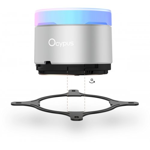 Готовая СВО Ocypus Delta L24 ARGB V2 (DELTA-L24-WH2AAWNN02X-GL) White купить в Украине: Киев, Днепр, Харьков, Одесса  | Проверка совместимости, низкая цена, отзывы, характеристики от TELEMART фото