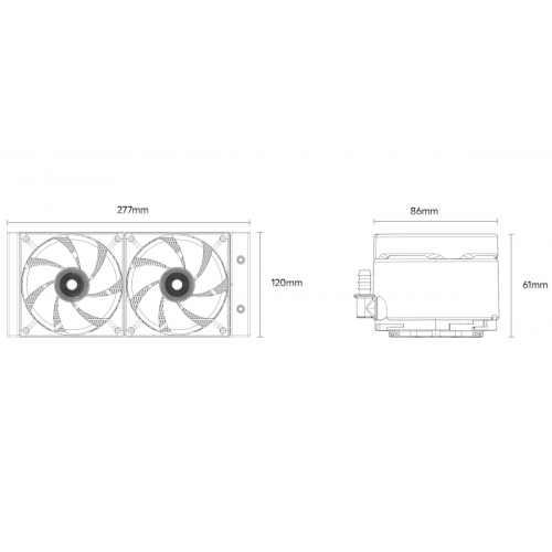 Готовая СВО Ocypus Delta L24 ARGB V2 (DELTA-L24-BK2AAWNN02X-GL) Black купить в Украине: Киев, Днепр, Харьков, Одесса  | Проверка совместимости, низкая цена, отзывы, характеристики от TELEMART фото