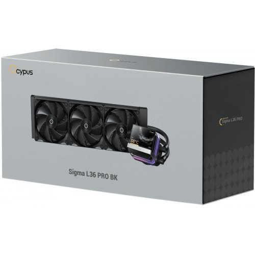 Готова СВО Ocypus Sigma L36 Pro (SIGMA-L36-BK3ANWL00P-GL) Black купити в Україні: Київ, Львів, Хмельницький, Тернопіль | Перевірка сумісності, низька ціна, відгуки, характеристики від TELEMART фото