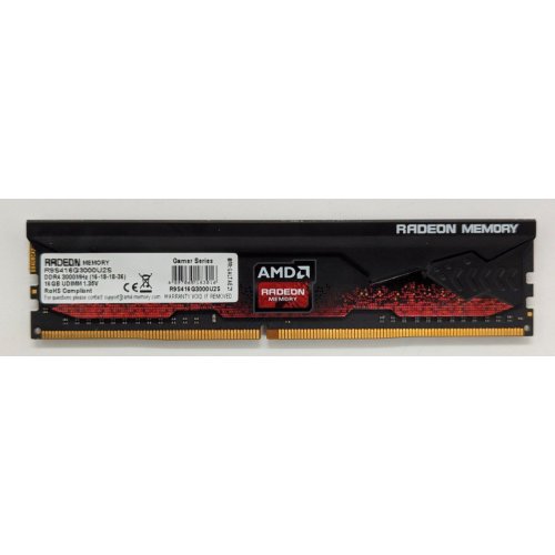 Озп AMD DDR4 16GB 3000Mhz Radeon R9 Gamer Series (R9S416G3000U2S) (Відновлено продавцем, 823868) купити в Україні: Київ, Львів, Хмельницький, Тернопіль | Перевірка сумісності, низька ціна, відгуки, характеристики від TELEMART фото
