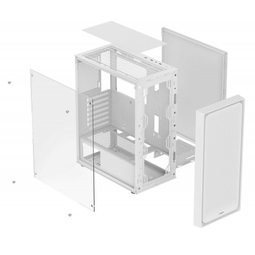 Корпус Ocypus Gamma C50 Tempered Glass без БЖ (GAMMA-C50-WHG000XX-GL) White купити в Україні: Київ, Львів, Хмельницький, Тернопіль | Перевірка сумісності, низька ціна, відгуки, характеристики від TELEMART фото