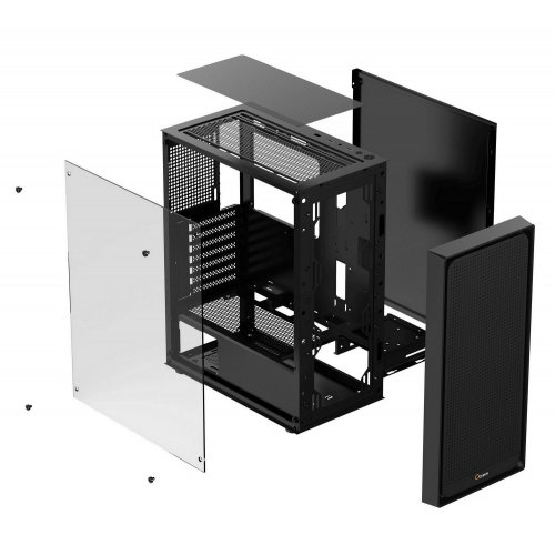 Корпус Ocypus Gamma C50 Tempered Glass без БЖ (GAMMA-C50-BKG000XX-GL) Black купити в Україні: Київ, Львів, Хмельницький, Тернопіль | Перевірка сумісності, низька ціна, відгуки, характеристики від TELEMART фото