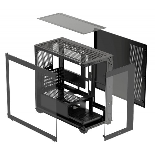Корпус Ocypus Gamma C52 Tempered Glass без БП (GAMMA-C52-BKD000XX-GL) Black купить в Украине: Киев, Днепр, Харьков, Одесса  | Проверка совместимости, низкая цена, отзывы, характеристики от TELEMART фото