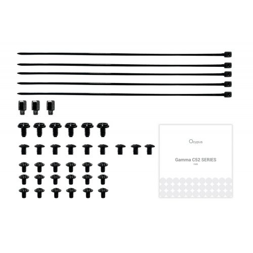 Корпус Ocypus Gamma C52 Tempered Glass без БП (GAMMA-C52-BKD000XX-GL) Black купить в Украине: Киев, Днепр, Харьков, Одесса  | Проверка совместимости, низкая цена, отзывы, характеристики от TELEMART фото