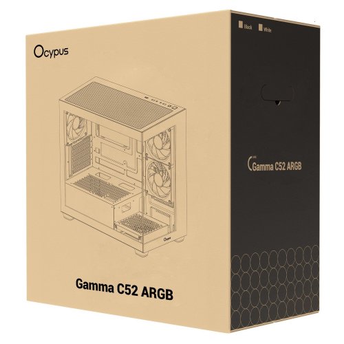 Корпус Ocypus Gamma C52 ARGB Tempered Glass без БЖ (GAMMA-C52-WHD300XX-GL) White купити в Україні: Київ, Львів, Хмельницький, Тернопіль | Перевірка сумісності, низька ціна, відгуки, характеристики від TELEMART фото