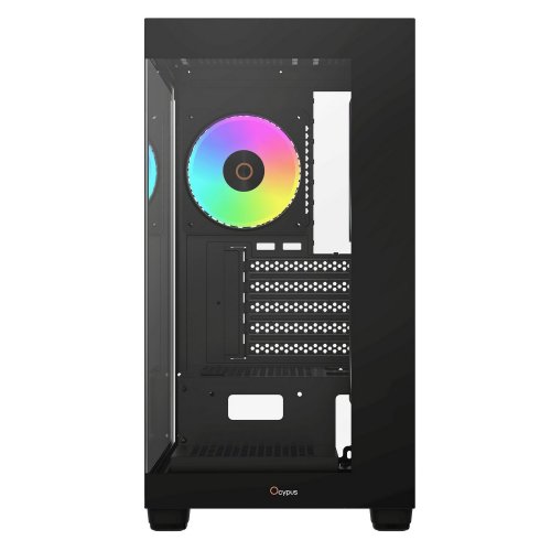 Корпус Ocypus Gamma C52 ARGB Tempered Glass без БЖ (GAMMA-C52-BKD300XX-GL) Black купити в Україні: Київ, Львів, Хмельницький, Тернопіль | Перевірка сумісності, низька ціна, відгуки, характеристики від TELEMART фото