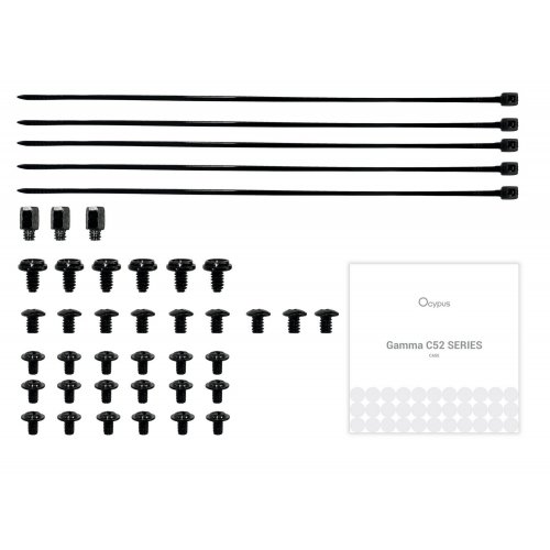 Корпус Ocypus Gamma C52 ARGB Tempered Glass без БЖ (GAMMA-C52-BKD300XX-GL) Black купити в Україні: Київ, Львів, Хмельницький, Тернопіль | Перевірка сумісності, низька ціна, відгуки, характеристики від TELEMART фото