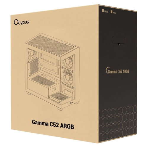 Корпус Ocypus Gamma C52 ARGB Tempered Glass без БЖ (GAMMA-C52-BKD300XX-GL) Black купити в Україні: Київ, Львів, Хмельницький, Тернопіль | Перевірка сумісності, низька ціна, відгуки, характеристики від TELEMART фото