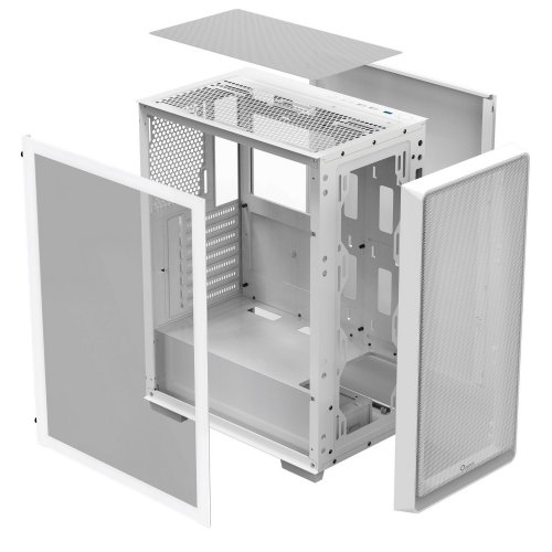 Корпус Ocypus Gamma C60 Tempered Glass без БП (GAMMA-C60-WHG000XX-GL) White купить в Украине: Киев, Днепр, Харьков, Одесса  | Проверка совместимости, низкая цена, отзывы, характеристики от TELEMART фото