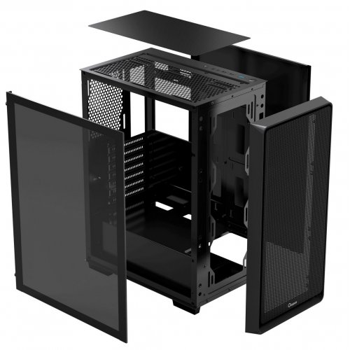 Корпус Ocypus Gamma C60 Tempered Glass без БЖ (GAMMA-C60-BKG000XX-GL) Black купити в Україні: Київ, Львів, Хмельницький, Тернопіль | Перевірка сумісності, низька ціна, відгуки, характеристики від TELEMART фото