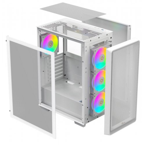 Корпус Ocypus Gamma C60 ARGB Tempered Glass без БЖ (GAMMA-C60-WHG400XX-GL) White купити в Україні: Київ, Львів, Хмельницький, Тернопіль | Перевірка сумісності, низька ціна, відгуки, характеристики від TELEMART фото