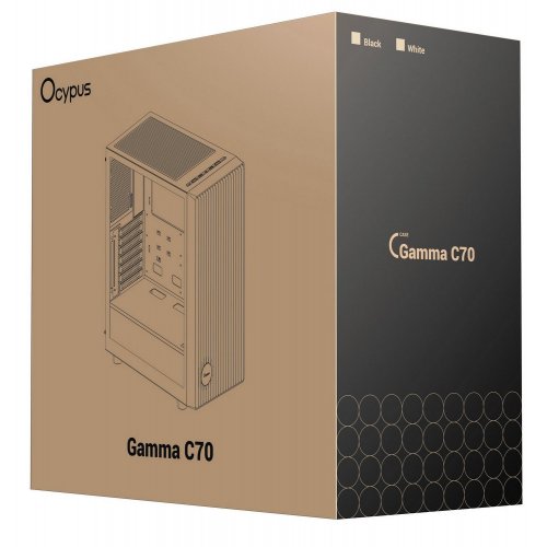 Корпус Ocypus Gamma C70 Tempered Glass без БП (GAMMA-C70-BKG000XX-GL) Black купить в Украине: Киев, Днепр, Харьков, Одесса  | Проверка совместимости, низкая цена, отзывы, характеристики от TELEMART фото
