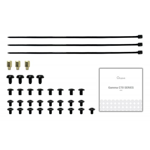 Корпус Ocypus Gamma C70 ARGB Tempered Glass без БЖ (GAMMA-C70-BKG400XX-GL) Black купити в Україні: Київ, Львів, Хмельницький, Тернопіль | Перевірка сумісності, низька ціна, відгуки, характеристики від TELEMART фото