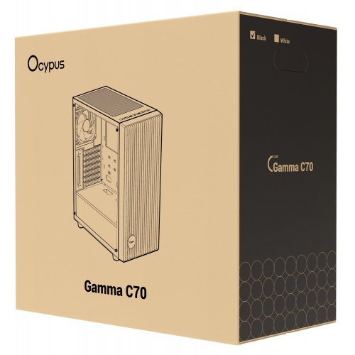 Корпус Ocypus Gamma C70 ARGB Tempered Glass без БЖ (GAMMA-C70-BKG400XX-GL) Black купити в Україні: Київ, Львів, Хмельницький, Тернопіль | Перевірка сумісності, низька ціна, відгуки, характеристики від TELEMART фото