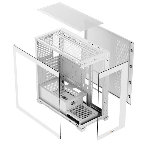 Корпус Ocypus Gamma C72 Tempered Glass без БП (GAMMA-C72-WHD000XX-GL) White купить в Украине: Киев, Днепр, Харьков, Одесса  | Проверка совместимости, низкая цена, отзывы, характеристики от TELEMART фото
