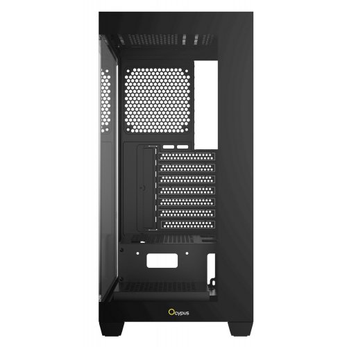 Корпус Ocypus Gamma C72 Tempered Glass без БП (GAMMA-C72-BKD000XX-GL) Black купить в Украине: Киев, Днепр, Харьков, Одесса  | Проверка совместимости, низкая цена, отзывы, характеристики от TELEMART фото
