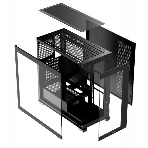Корпус Ocypus Gamma C72 Tempered Glass без БП (GAMMA-C72-BKD000XX-GL) Black купить в Украине: Киев, Днепр, Харьков, Одесса  | Проверка совместимости, низкая цена, отзывы, характеристики от TELEMART фото