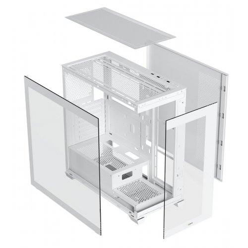 Корпус Ocypus Gamma C72 ARGB Tempered Glass без БЖ (GAMMA-C72-WHD400XX-GL) White купити в Україні: Київ, Львів, Хмельницький, Тернопіль | Перевірка сумісності, низька ціна, відгуки, характеристики від TELEMART фото