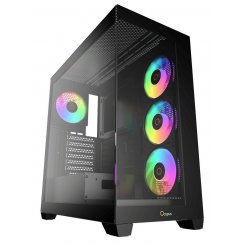 Корпус Ocypus Gamma C72 ARGB Tempered Glass без БЖ (GAMMA-C72-BKD400XX-GL) Black