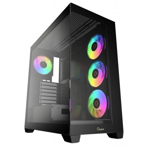 Корпус Ocypus Gamma C72 ARGB Tempered Glass без БЖ (GAMMA-C72-BKD400XX-GL) Black купити в Україні: Київ, Львів, Хмельницький, Тернопіль | Перевірка сумісності, низька ціна, відгуки, характеристики від TELEMART фото