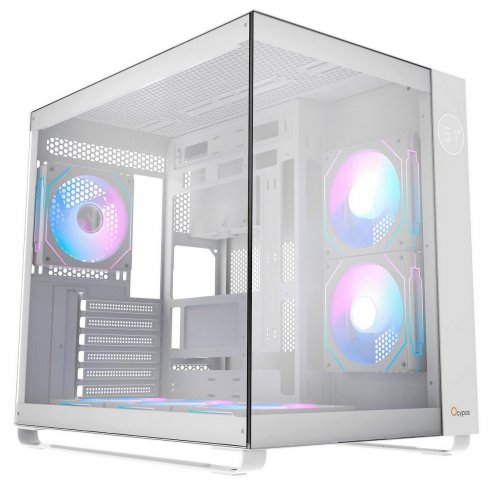 Корпус Ocypus Iota C70 ARGB Tempered Glass без БЖ (IOTA-C70-WHD600XX-GL) White купити в Україні: Київ, Львів, Хмельницький, Тернопіль | Перевірка сумісності, низька ціна, відгуки, характеристики від TELEMART фото