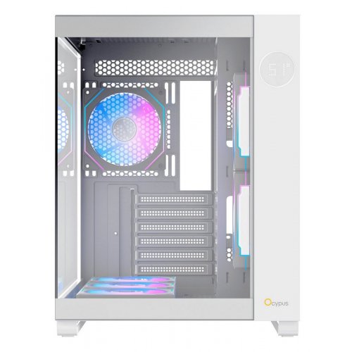 Корпус Ocypus Iota C70 ARGB Tempered Glass без БЖ (IOTA-C70-WHD600XX-GL) White купити в Україні: Київ, Львів, Хмельницький, Тернопіль | Перевірка сумісності, низька ціна, відгуки, характеристики від TELEMART фото