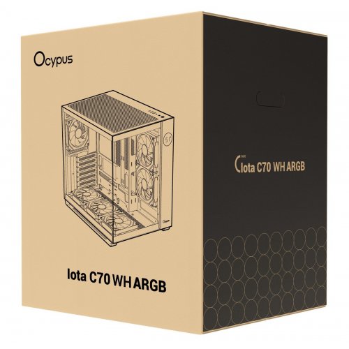 Корпус Ocypus Iota C70 ARGB Tempered Glass без БЖ (IOTA-C70-WHD600XX-GL) White купити в Україні: Київ, Львів, Хмельницький, Тернопіль | Перевірка сумісності, низька ціна, відгуки, характеристики від TELEMART фото