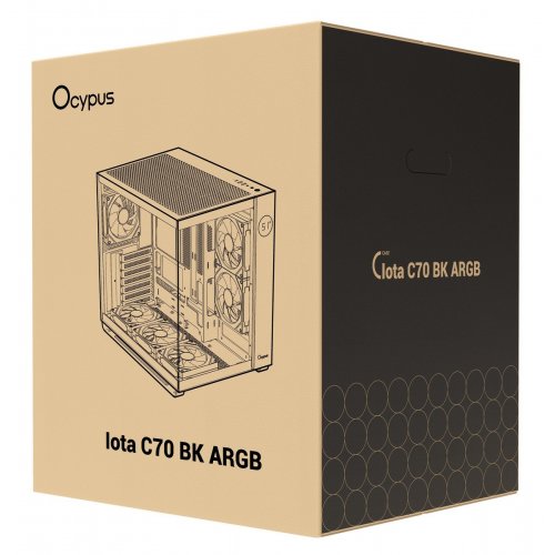Корпус Ocypus Iota C70 ARGB Tempered Glass без БЖ (IOTA-C70-BKD600XX-GL) Black купити в Україні: Київ, Львів, Хмельницький, Тернопіль | Перевірка сумісності, низька ціна, відгуки, характеристики від TELEMART фото
