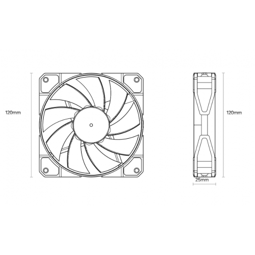 Кулер для корпуса Ocypus Beta F12 ARGB Reverse Blade (BETA-F12-WH1AM01X-GL) White купить в Украине: Киев, Днепр, Харьков, Одесса  | Проверка совместимости, низкая цена, отзывы, характеристики от TELEMART фото