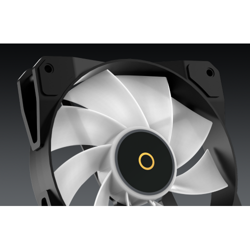 Кулер для корпуса Ocypus Beta F12 ARGB Reverse Blade (BETA-F12-BK1AM01X-GL) Black купить в Украине: Киев, Днепр, Харьков, Одесса  | Проверка совместимости, низкая цена, отзывы, характеристики от TELEMART фото