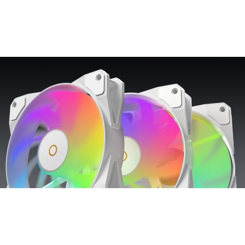 Кулер для корпуса Ocypus Beta F12 ARGB (BETA-F12-WH1AM00X-GL) White купить в Украине: Киев, Днепр, Харьков, Одесса  | Проверка совместимости, низкая цена, отзывы, характеристики от TELEMART фото