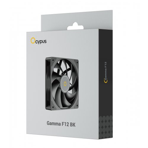 Кулер для корпуса Ocypus Gamma F12 (GAMMA-F12-BK1NN00X-GL) Black купить в Украине: Киев, Днепр, Харьков, Одесса  | Проверка совместимости, низкая цена, отзывы, характеристики от TELEMART фото