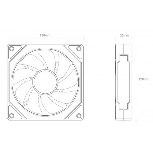 Кулер для корпуса Ocypus Gamma F12 ARGB (GAMMA-F12-WH1AM00X-GL) White купить в Украине: Киев, Днепр, Харьков, Одесса  | Проверка совместимости, низкая цена, отзывы, характеристики от TELEMART фото
