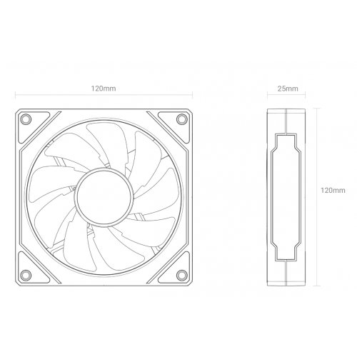 Кулер для корпуса Ocypus Gamma F12 ARGB (GAMMA-F12-BK1AM00X-GL) Black купить в Украине: Киев, Днепр, Харьков, Одесса  | Проверка совместимости, низкая цена, отзывы, характеристики от TELEMART фото