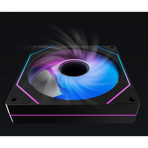 Кулер для корпуса Ocypus Gamma F12 ARGB (GAMMA-F12-BK1AM00X-GL) Black купить в Украине: Киев, Днепр, Харьков, Одесса  | Проверка совместимости, низкая цена, отзывы, характеристики от TELEMART фото