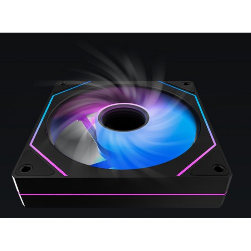 Кулер для корпуса Ocypus Gamma F12 ARGB Reverse Blade (GAMMA-F12-BK1AM01X-GL) Black купить в Украине: Киев, Днепр, Харьков, Одесса  | Проверка совместимости, низкая цена, отзывы, характеристики от TELEMART фото