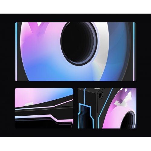 Кулер для корпуса Ocypus Gamma F12 ARGB Reverse Blade (GAMMA-F12-BK1AM01X-GL) Black купить в Украине: Киев, Днепр, Харьков, Одесса  | Проверка совместимости, низкая цена, отзывы, характеристики от TELEMART фото